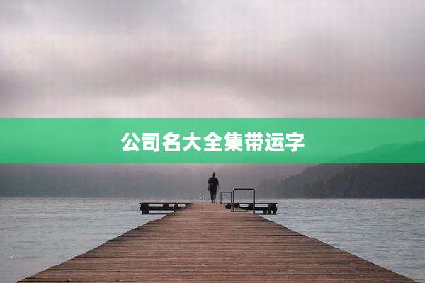 公司名大全集带运字