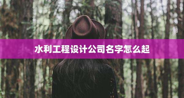 水利工程设计公司名字怎么起
