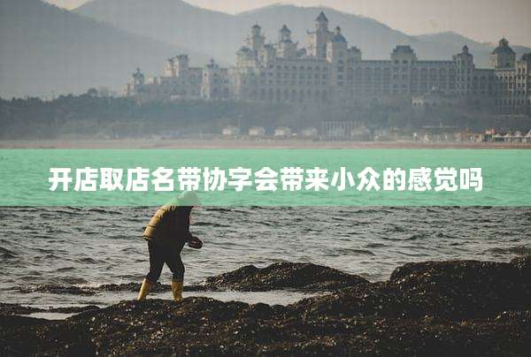 开店取店名带协字会带来小众的感觉吗