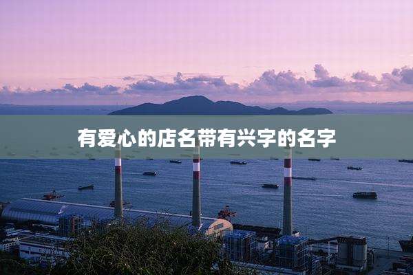 有爱心的店名带有兴字的名字