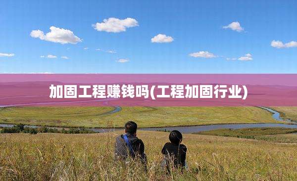 加固工程赚钱吗(工程加固行业)