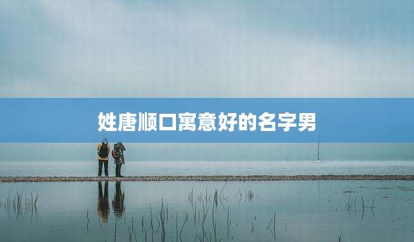 姓唐顺口寓意好的名字男