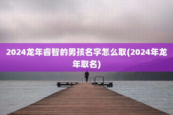2024龙年睿智的男孩名字怎么取(2024年龙年取名)