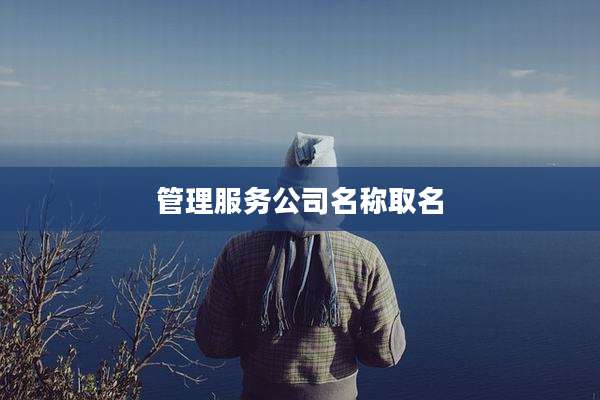 管理服务公司名称取名