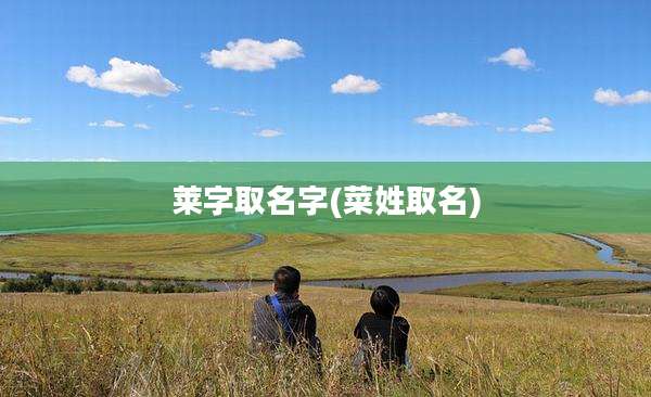 莱字取名字(菜姓取名)