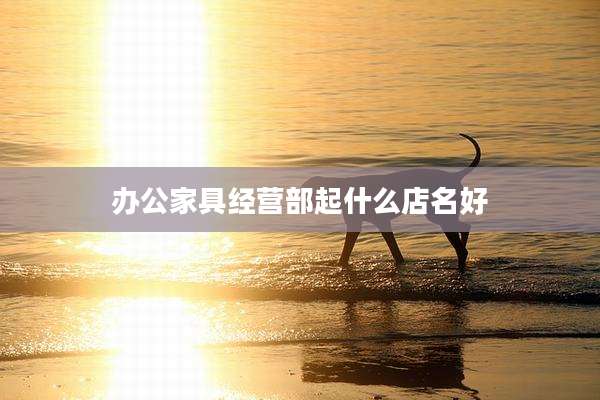 办公家具经营部起什么店名好