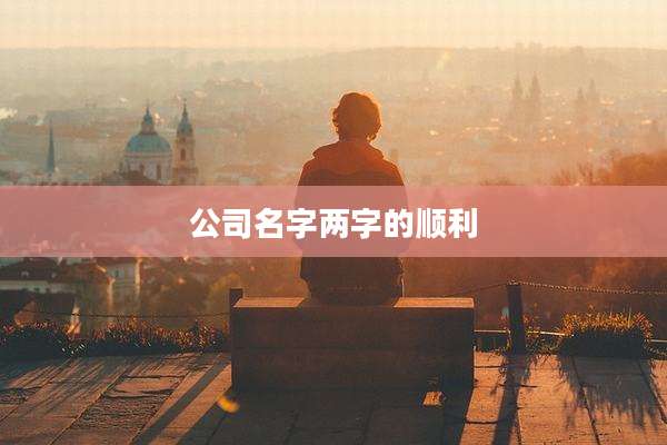 公司名字两字的顺利