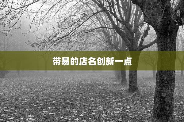 带易的店名创新一点