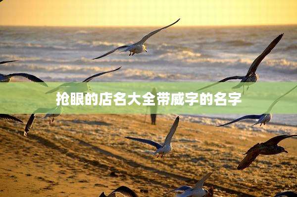 抢眼的店名大全带威字的名字