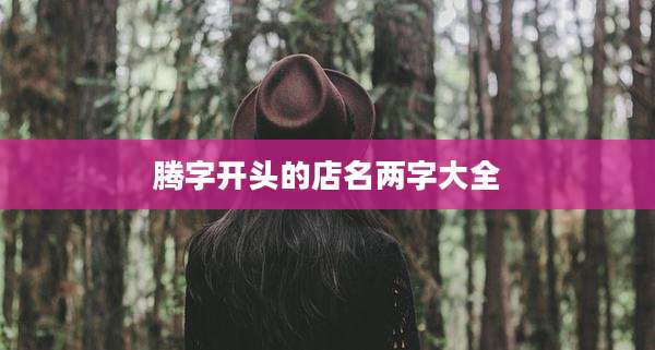 腾字开头的店名两字大全