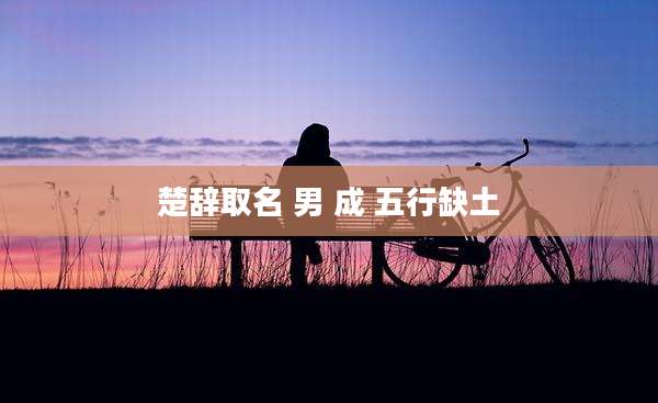 楚辞取名 男 成 五行缺土
