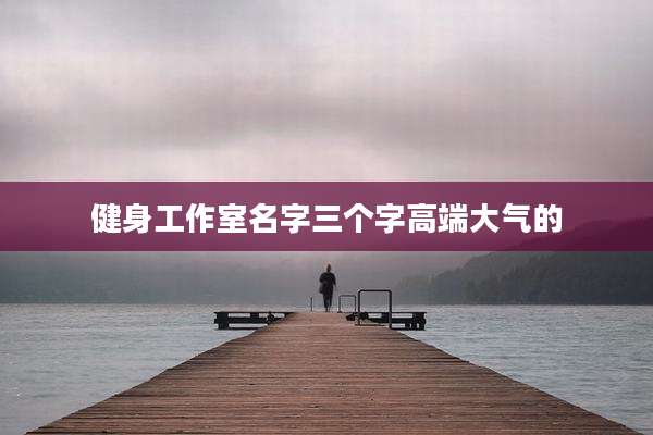 健身工作室名字三个字高端大气的