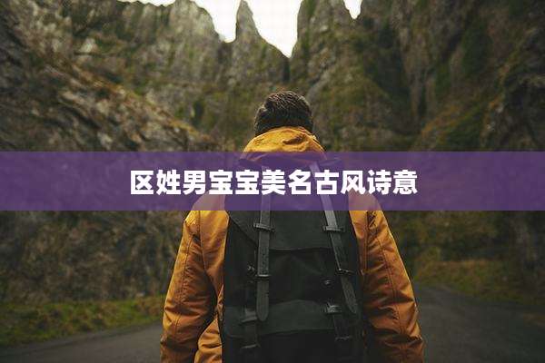 区姓男宝宝美名古风诗意