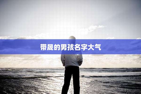 带晟的男孩名字大气