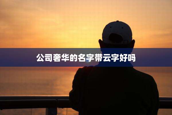 公司奢华的名字带云字好吗