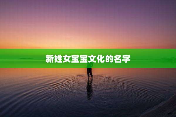 新姓女宝宝文化的名字