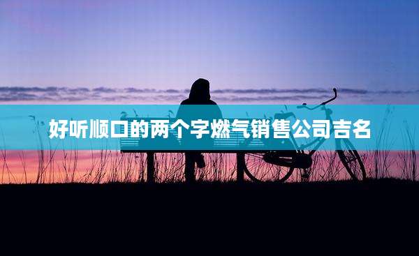 好听顺口的两个字燃气销售公司吉名