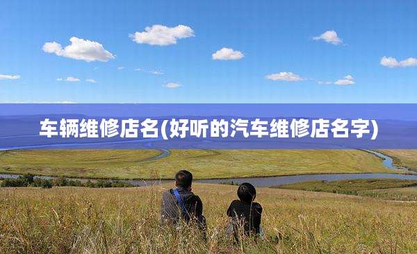 车辆维修店名(好听的汽车维修店名字)