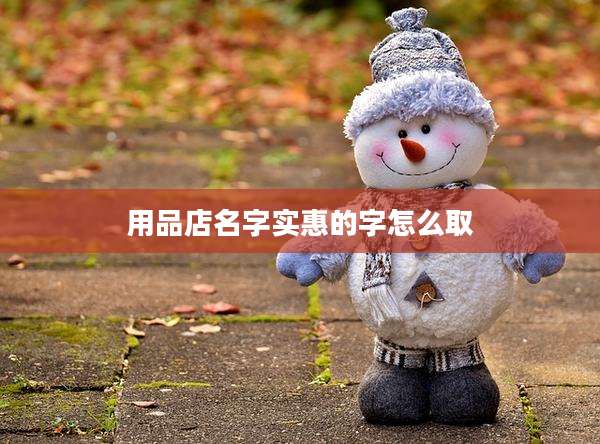 用品店名字实惠的字怎么取