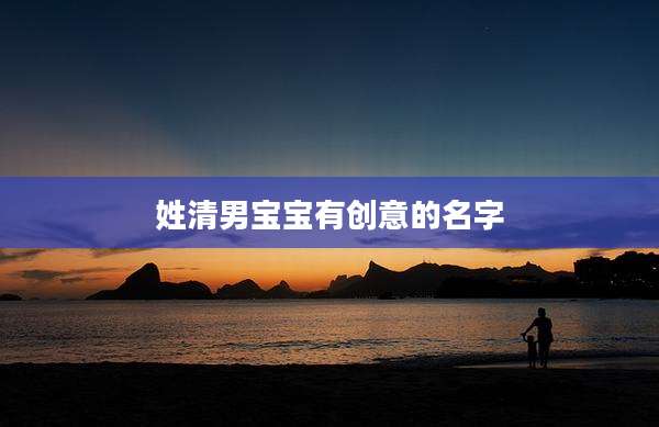 姓清男宝宝有创意的名字