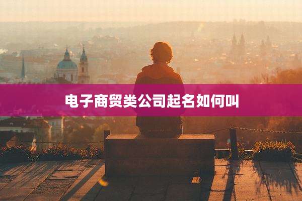 电子商贸类公司起名如何叫