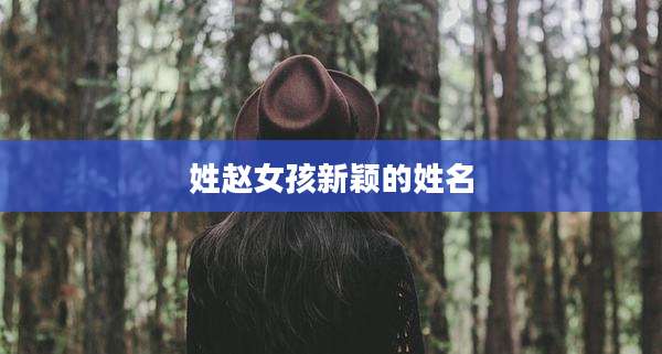 姓赵女孩新颖的姓名