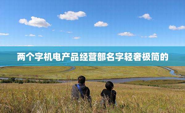 两个字机电产品经营部名字轻奢极简的