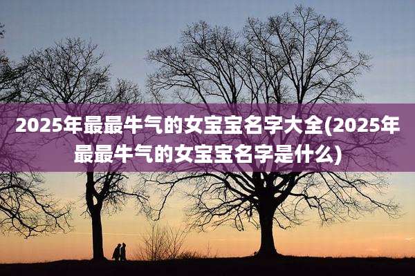 2025年最最牛气的女宝宝名字大全(2025年最最牛气的女宝宝名字是什么)