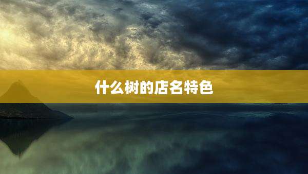 什么树的店名特色