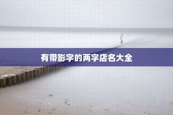有带影字的两字店名大全