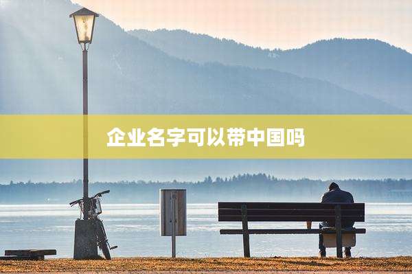 企业名字可以带中国吗