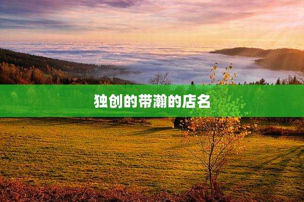 独创的带瀚的店名
