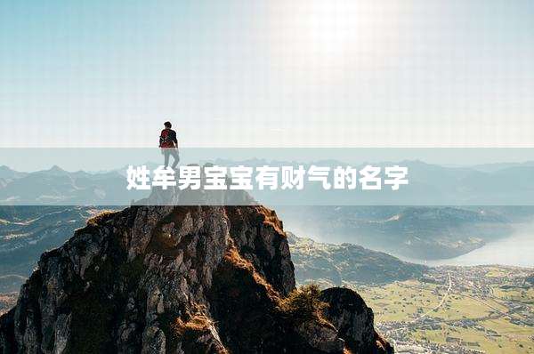 姓牟男宝宝有财气的名字