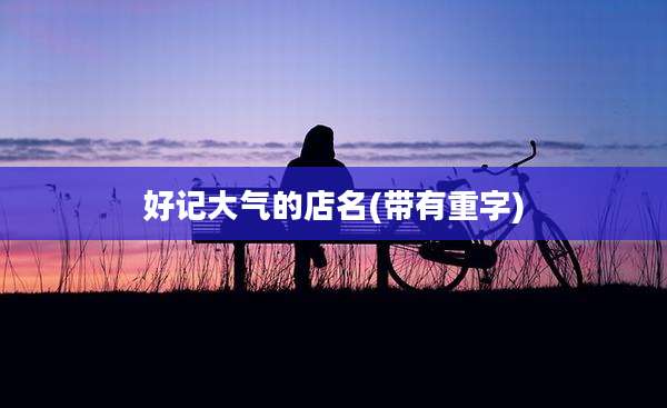 好记大气的店名(带有重字)