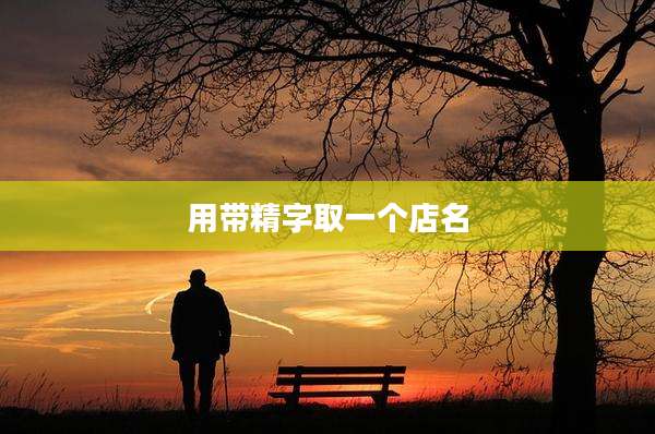 用带精字取一个店名