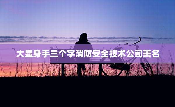 大显身手三个字消防安全技术公司美名