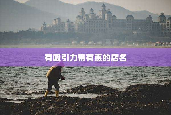 有吸引力带有惠的店名