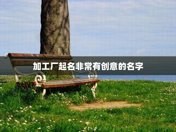 加工厂起名非常有创意的名字