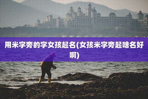 用米字旁的字女孩起名(女孩米字旁起啥名好啊)