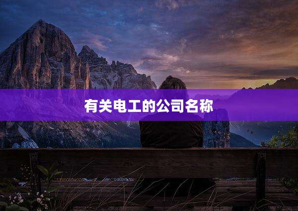 有关电工的公司名称