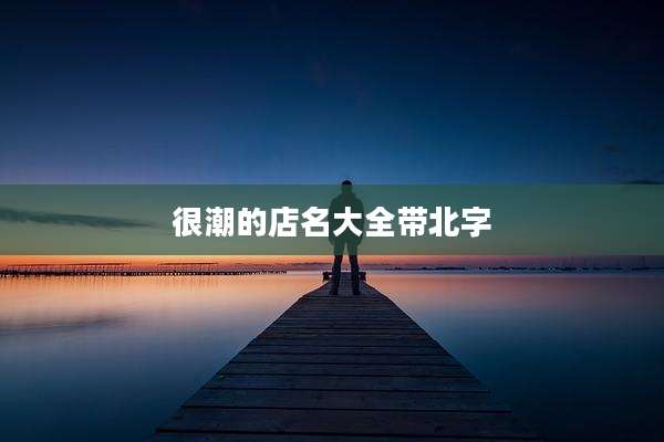 很潮的店名大全带北字