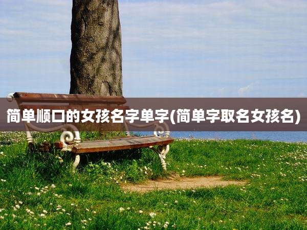 简单顺口的女孩名字单字(简单字取名女孩名)