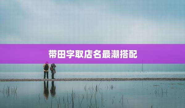 带田字取店名最潮搭配