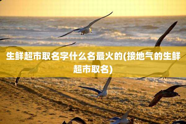 生鲜超市取名字什么名最火的(接地气的生鲜超市取名)