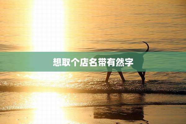 想取个店名带有然字