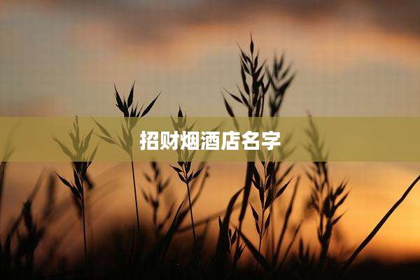 招财烟酒店名字
