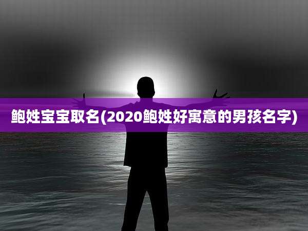 鲍姓宝宝取名(2020鲍姓好寓意的男孩名字)