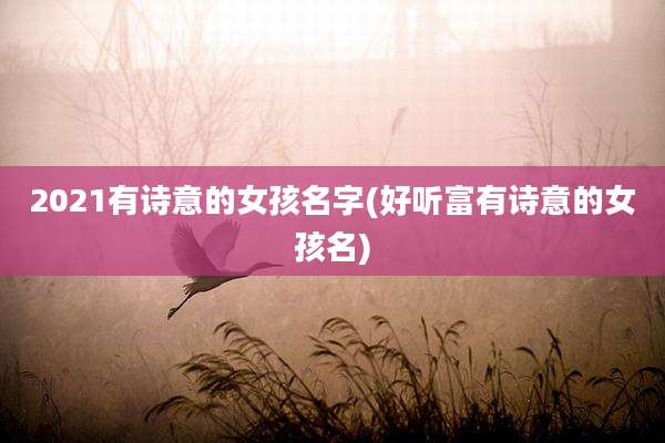 2021有诗意的女孩名字(好听富有诗意的女孩名)