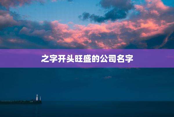 之字开头旺盛的公司名字