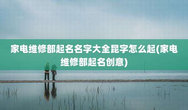 家电维修部起名名字大全昆字怎么起(家电维修部起名创意)